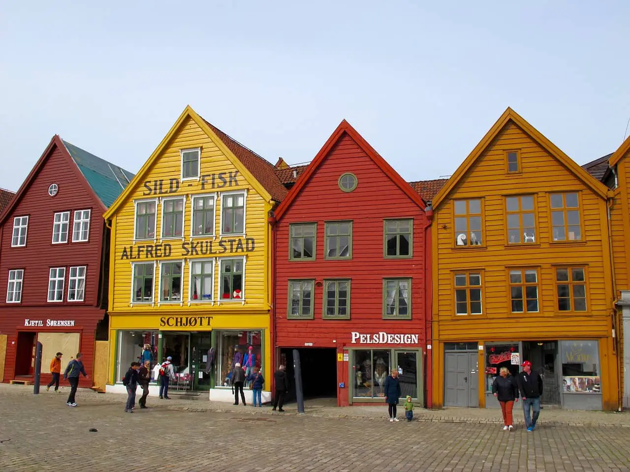 Bergen old houses at the waterfront