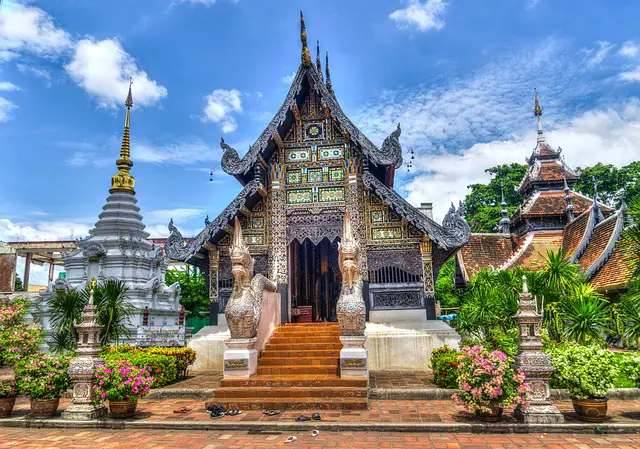 Colorful temple, Chiang Mai