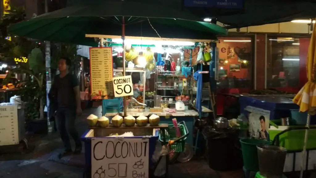 Fresh Coconut Khao San Road To Don Muang Airport Bus A4 Bus Stop