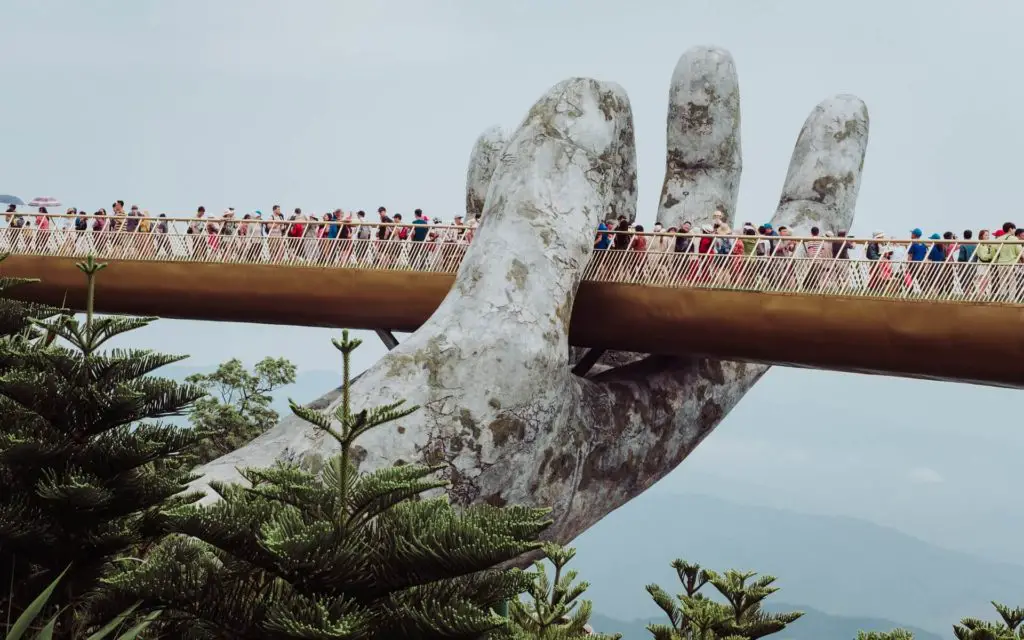 Hand Bridge Da Nang Vietnam