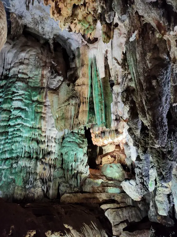 Beautiful stalactites and stalagmites