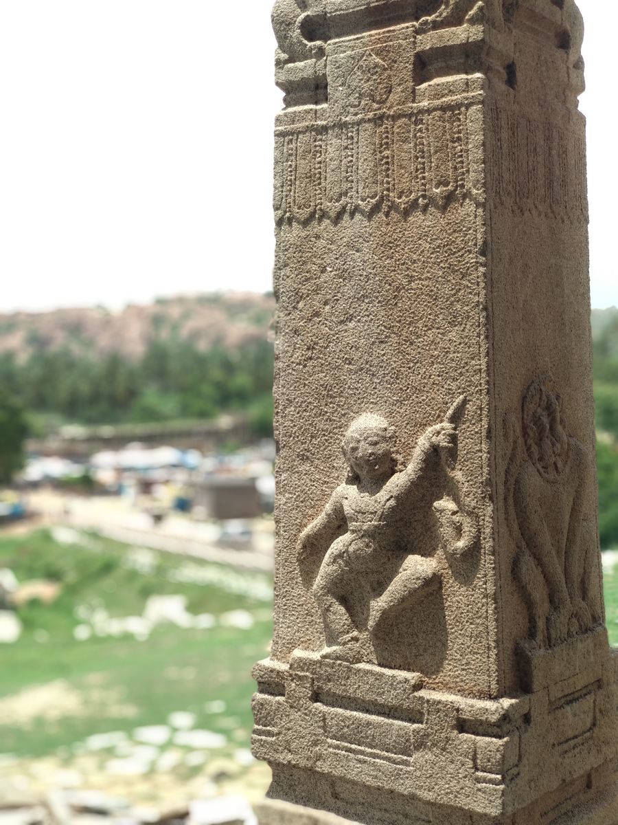 Pillar At Ganesha Temple Complex