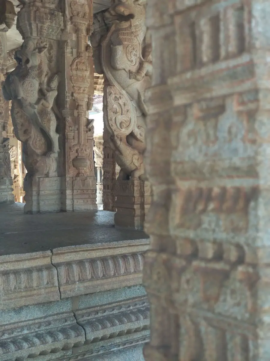 Sculptured Pillars At Vittala