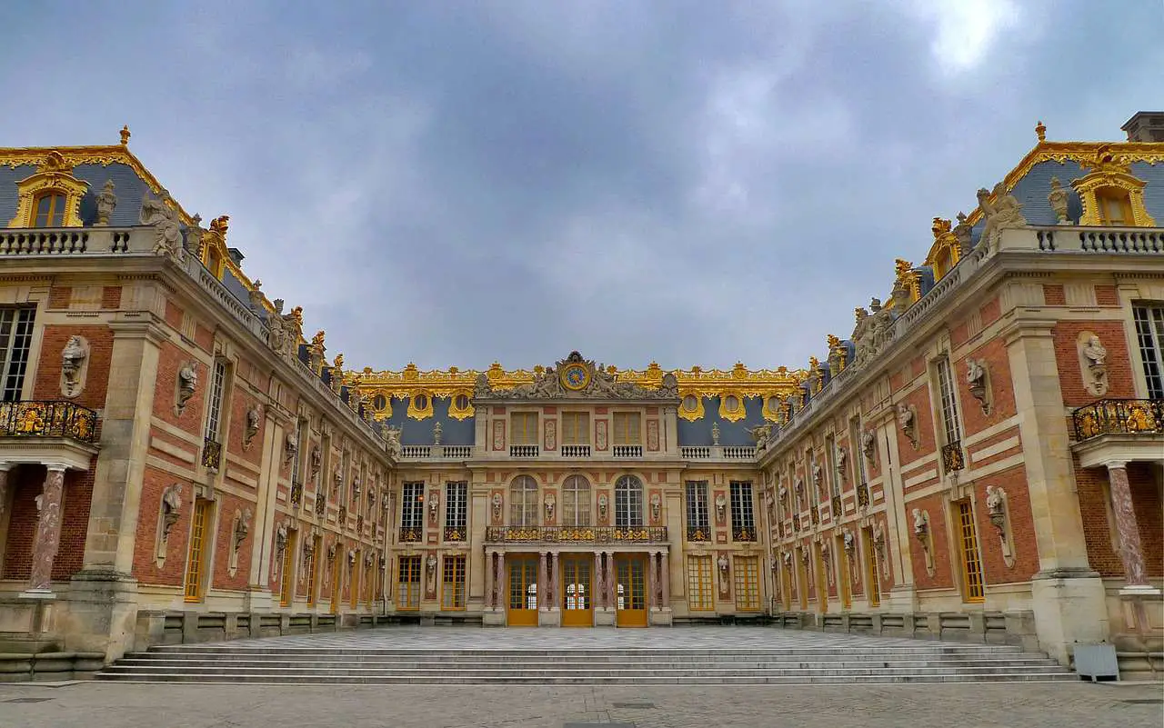 The front view of Versailles Palace