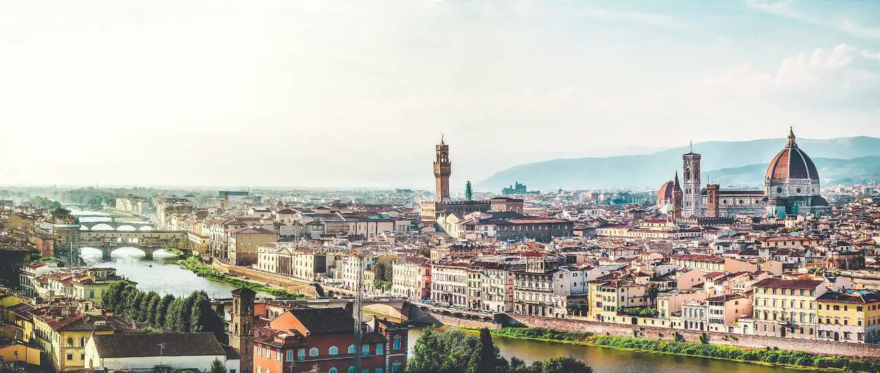 Stunning view of Old Town, Florence