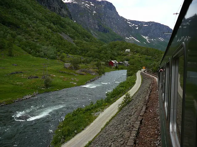 Views of the amazing vistas from the train, Norway