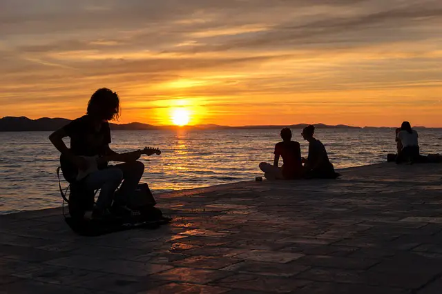 An evening in Zadar - beautiful Sunset