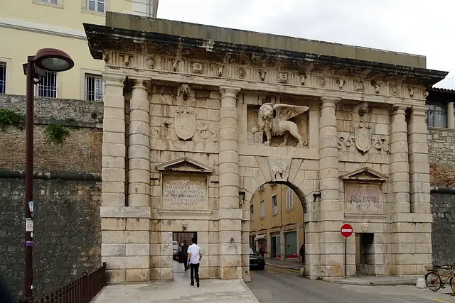 Zadar city gate - St. Mark's lion